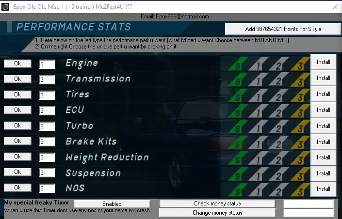 Trainer Need for Speed Underground (+12 Trainer) 2 Trainer Need for Speed Underground