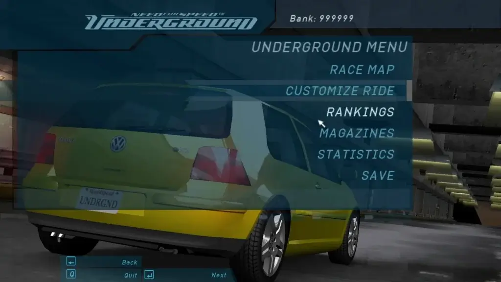 Trainer Need for Speed Underground (+12 Trainer) 6 Trainer Need for Speed Underground