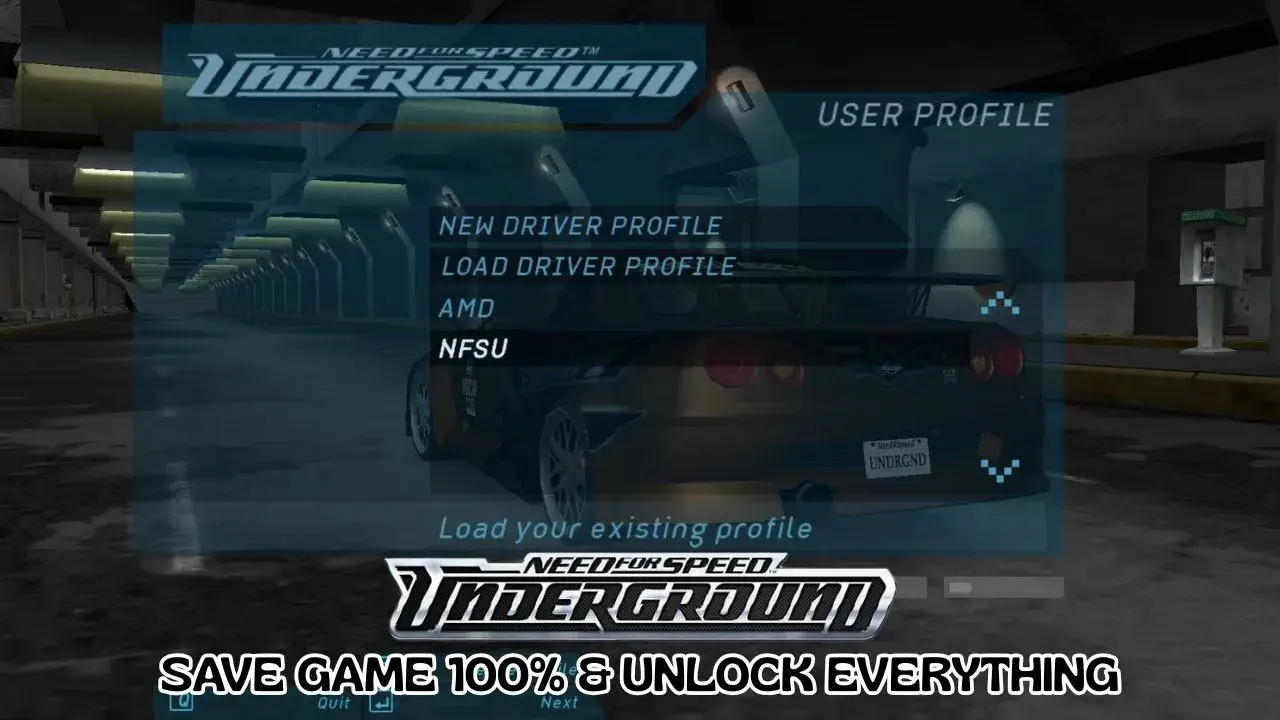 Save Game Need for Speed Underground (100% Tamat)