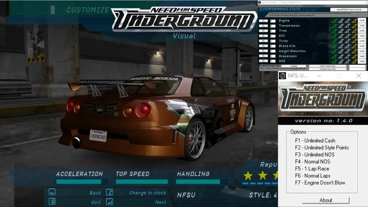 Trainer Need for Speed Underground